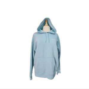 Columbia Women Oversized Hoodie Relaxed Fit Unisex Style Light Blue Size L NWT